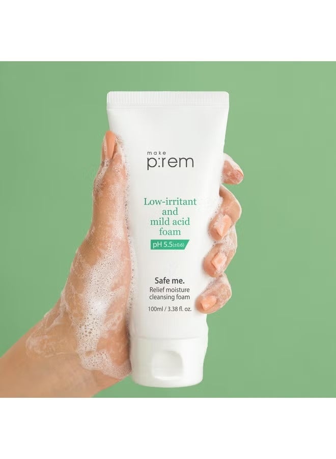 MAKEP:REM Make P:Rem Safe Me. Relief Moisture Cleansing Foam 100ml - Image 2
